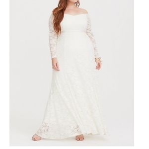 NWT size 24 ivory lace dress